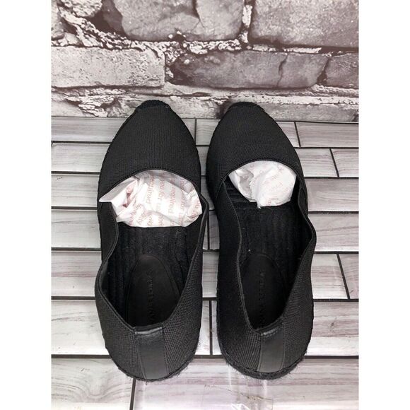 Banana Republic Black Canvas Fabric Slip On Espadrilles Loafers Shoes Women Sz 8 - Picture 9 of 16
